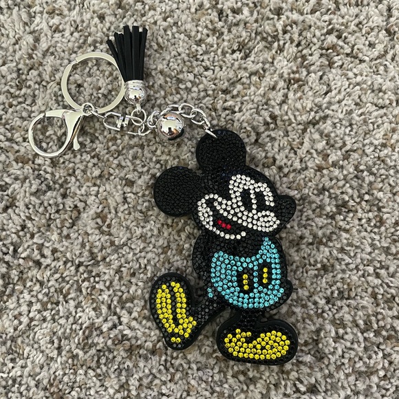 Accessories - Rhinestone Mickey Mouse Keychain - Bag Chain Accessory